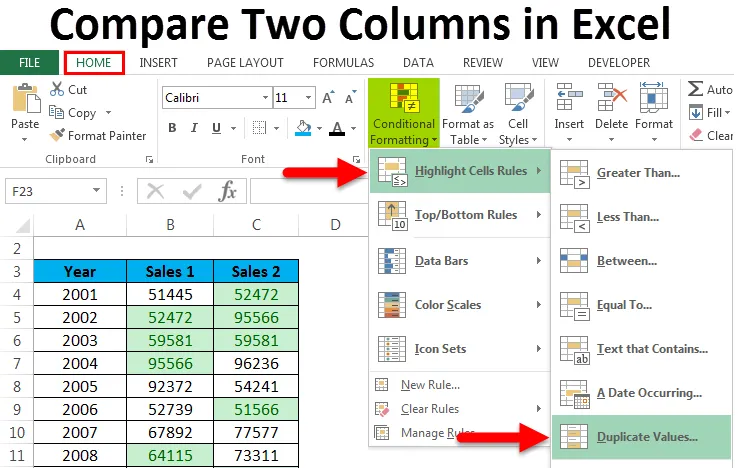 How To Compare Two Columns And Find Unique Values In Excel