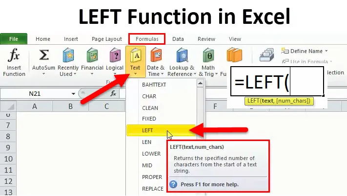 Как переводится i left. Left vba.