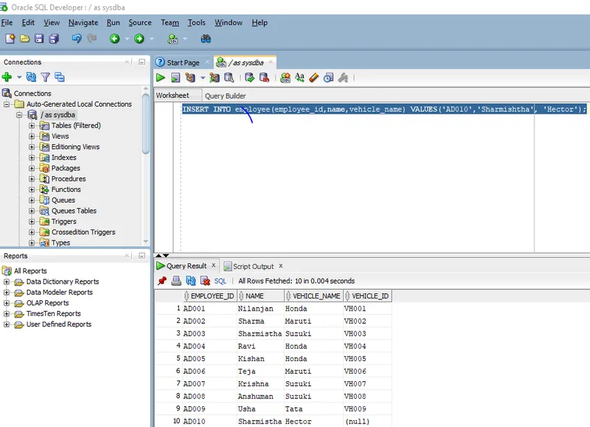 Insertar En Oracle Ejemplos Para Implementar La Declaraci N Insert En Oracle