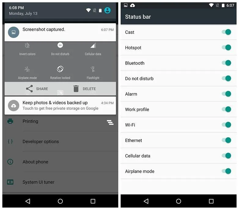 Нагрузка на систему Android Marshmallow. Android 6.0, Marshmallow меню настроек. Андроид с функцией приват. Status Bar Android. Function android