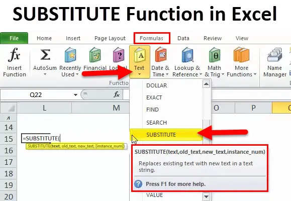 Замена в excel. Left search substitute functions.